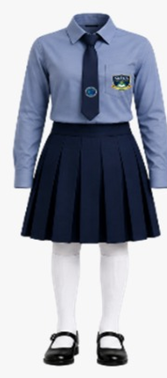 Uniforme formal alumna completo frente — uniforme oficial IEP Nova Excellence